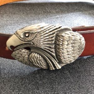 Vintage EJC 95 Eagle Buckle with Leather belt 30